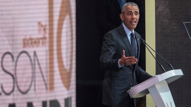 SAFRICA-US-POLITICS-PEOPLE-OBAMA-MANDELA